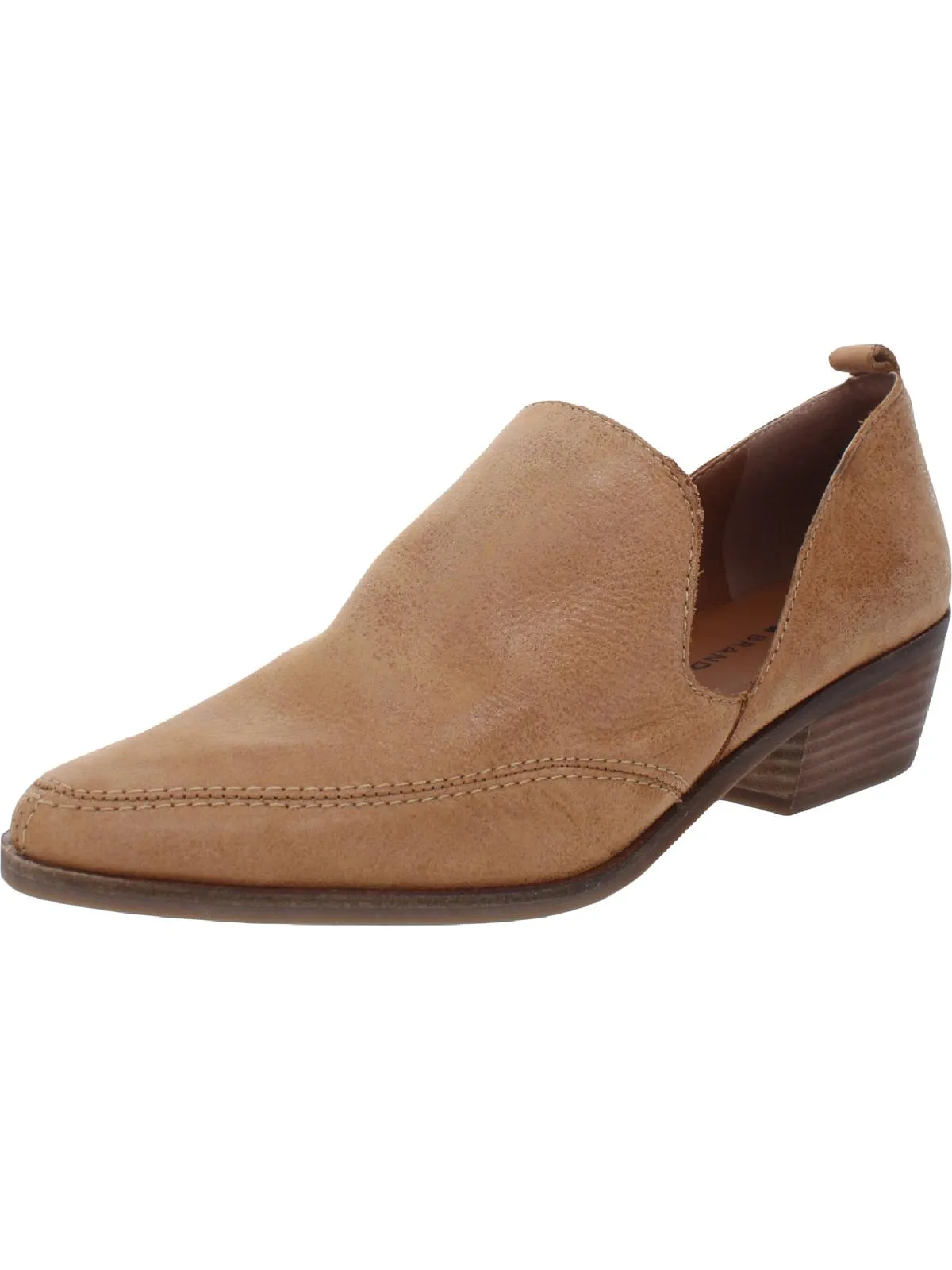 Mahzan Womens Comfort Insole Slip On Loafer Heels