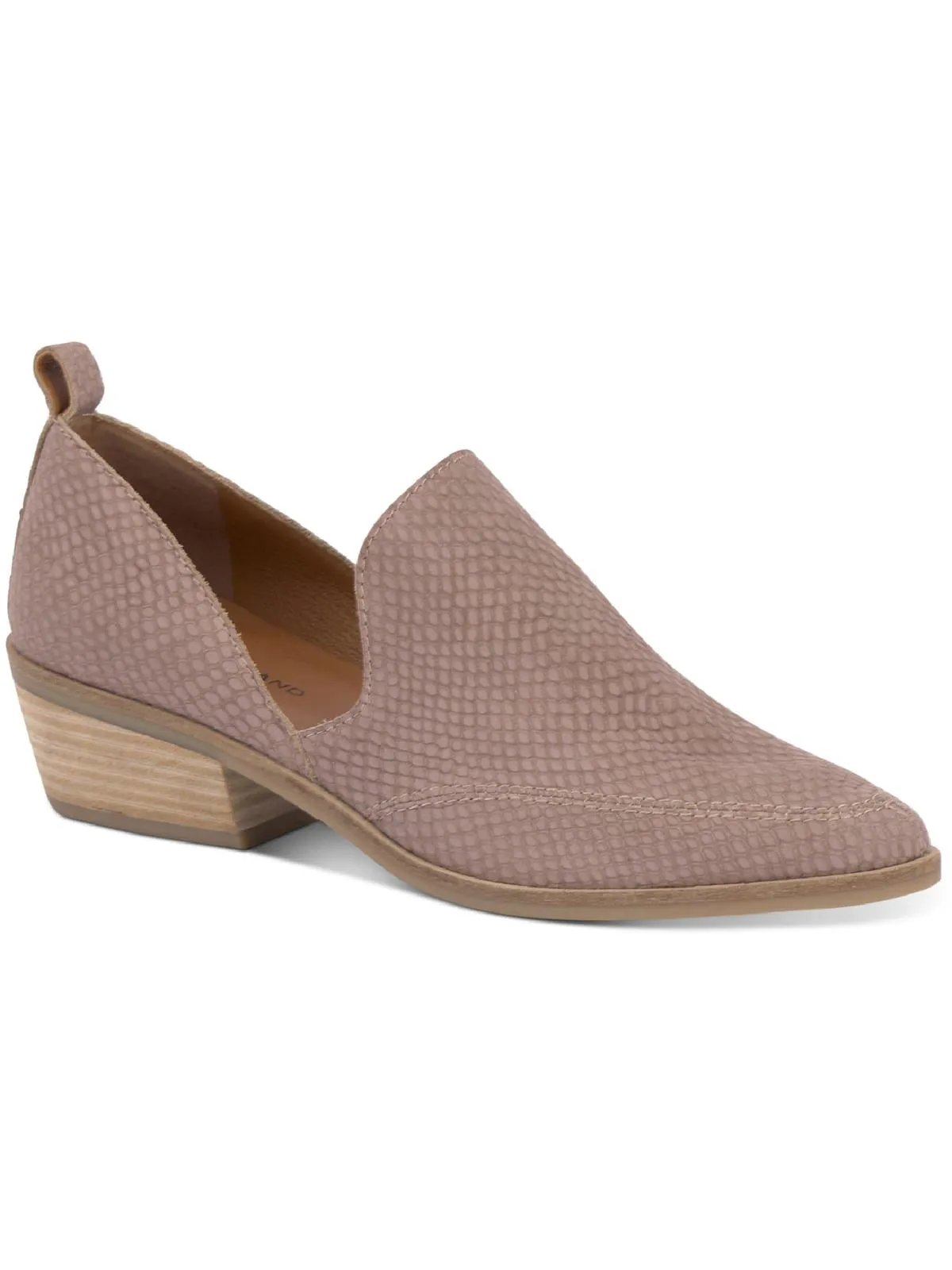 Mahzan Womens Comfort Insole Slip On Loafer Heels