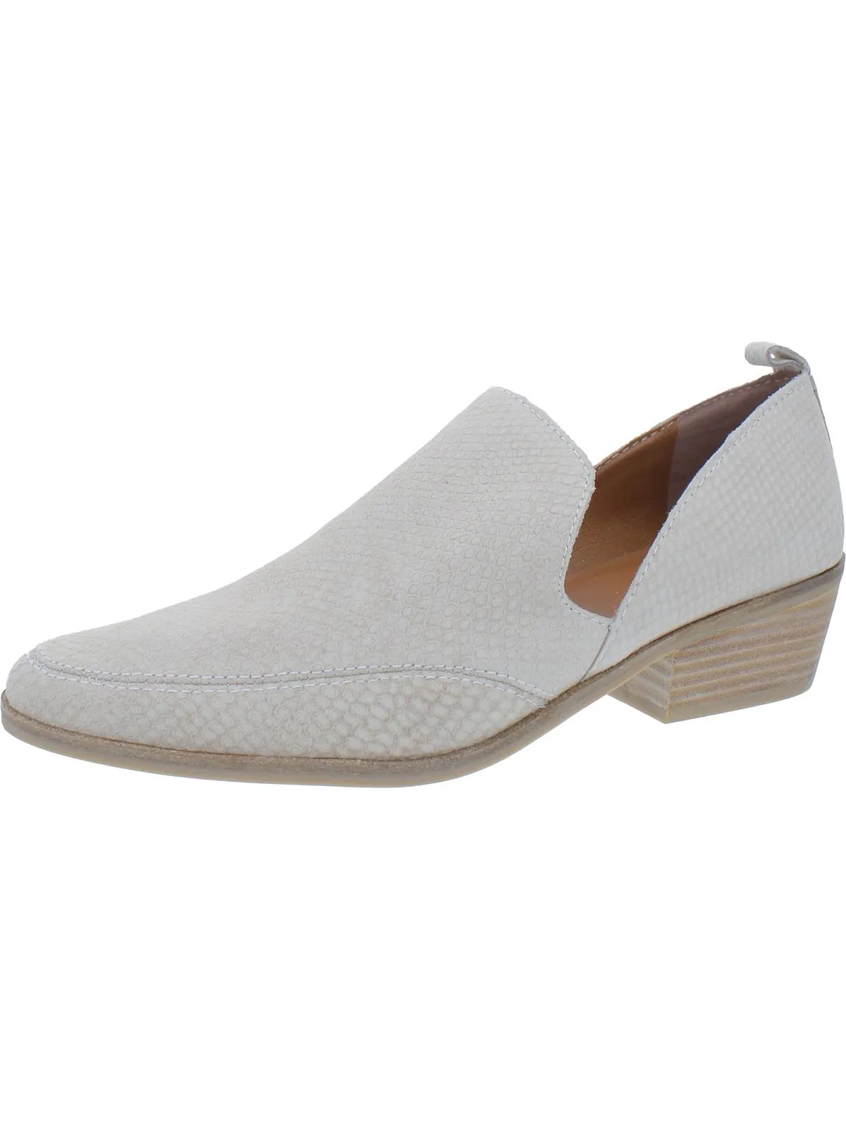 Mahzan Womens Comfort Insole Slip On Loafer Heels