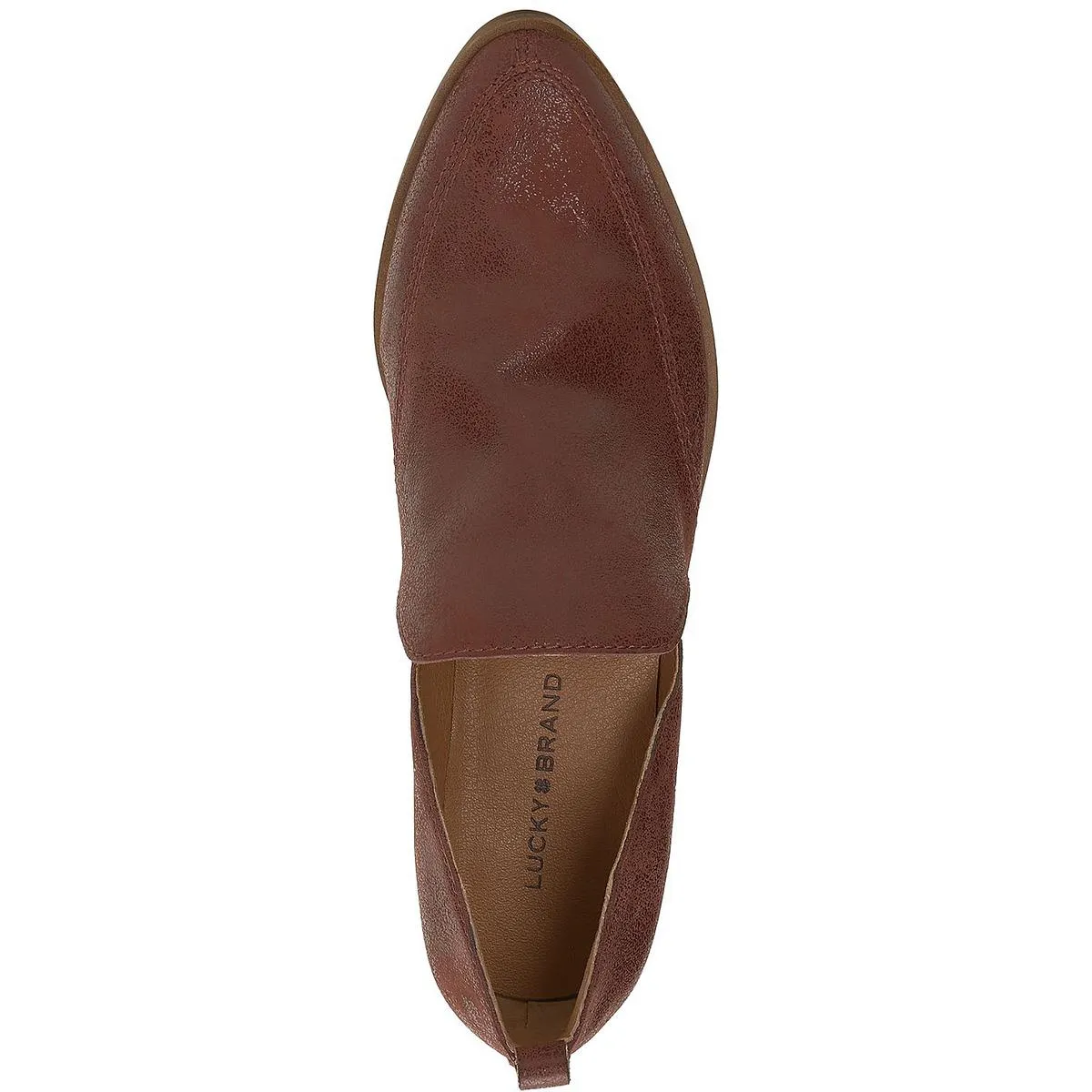 Mahzan Womens Comfort Insole Slip On Loafer Heels