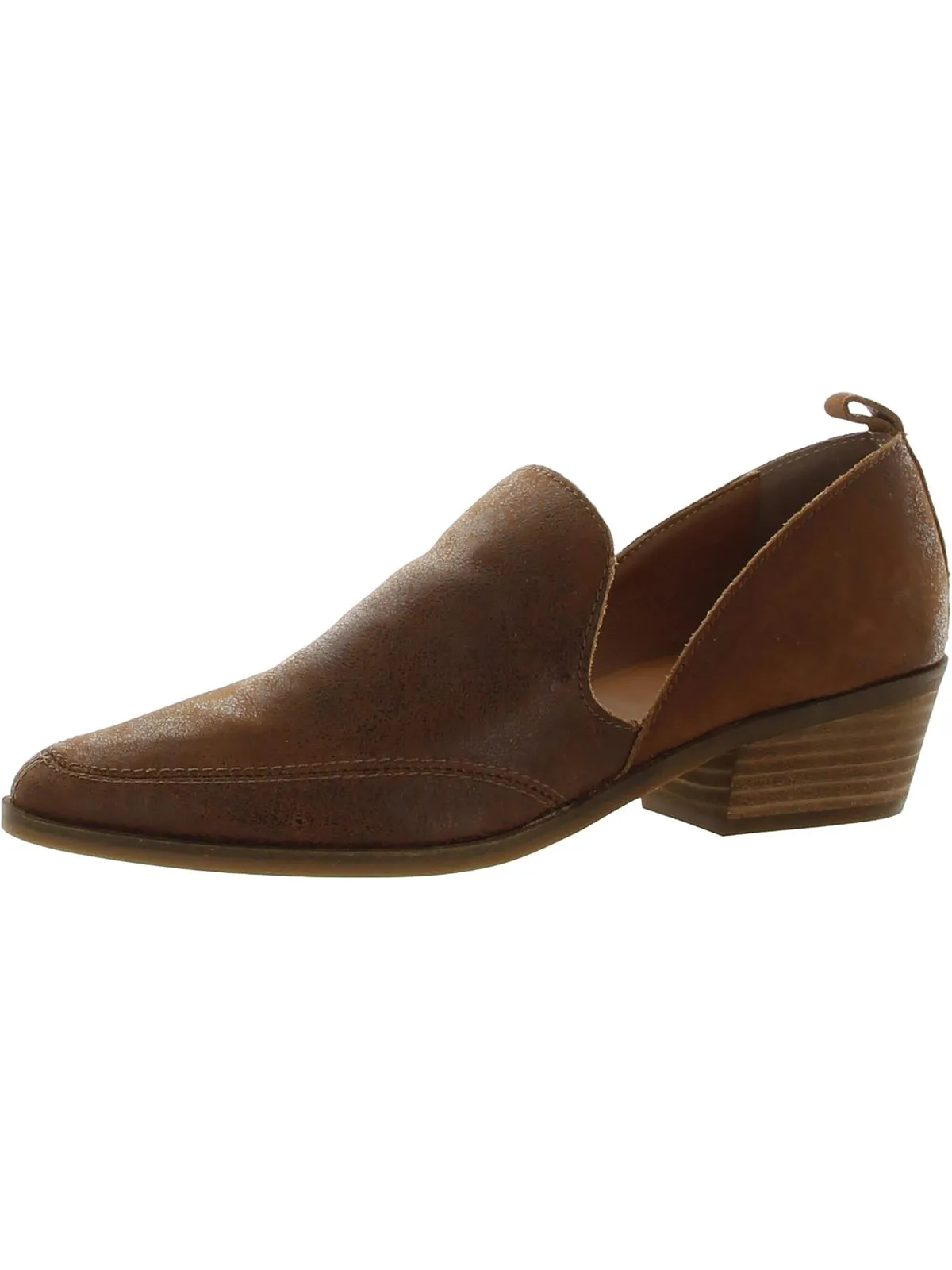 Mahzan Womens Comfort Insole Slip On Loafer Heels