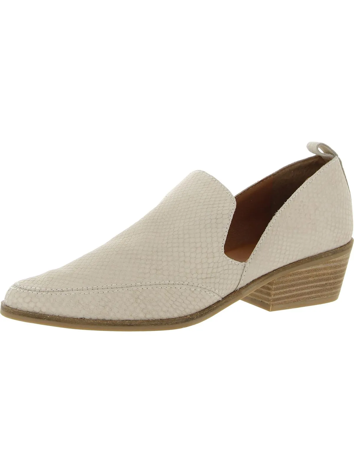 Mahzan Womens Comfort Insole Slip On Loafer Heels