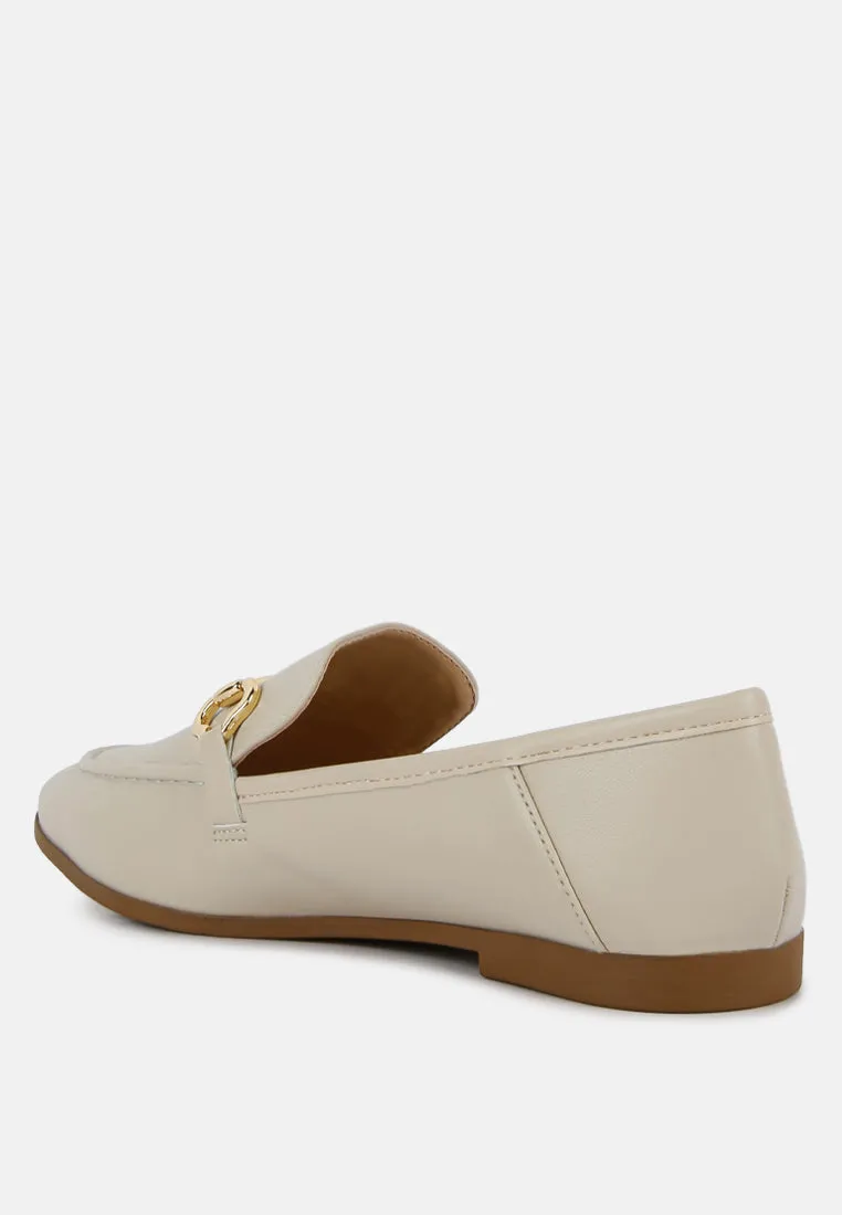 maurice semi casual faux leather loafers
