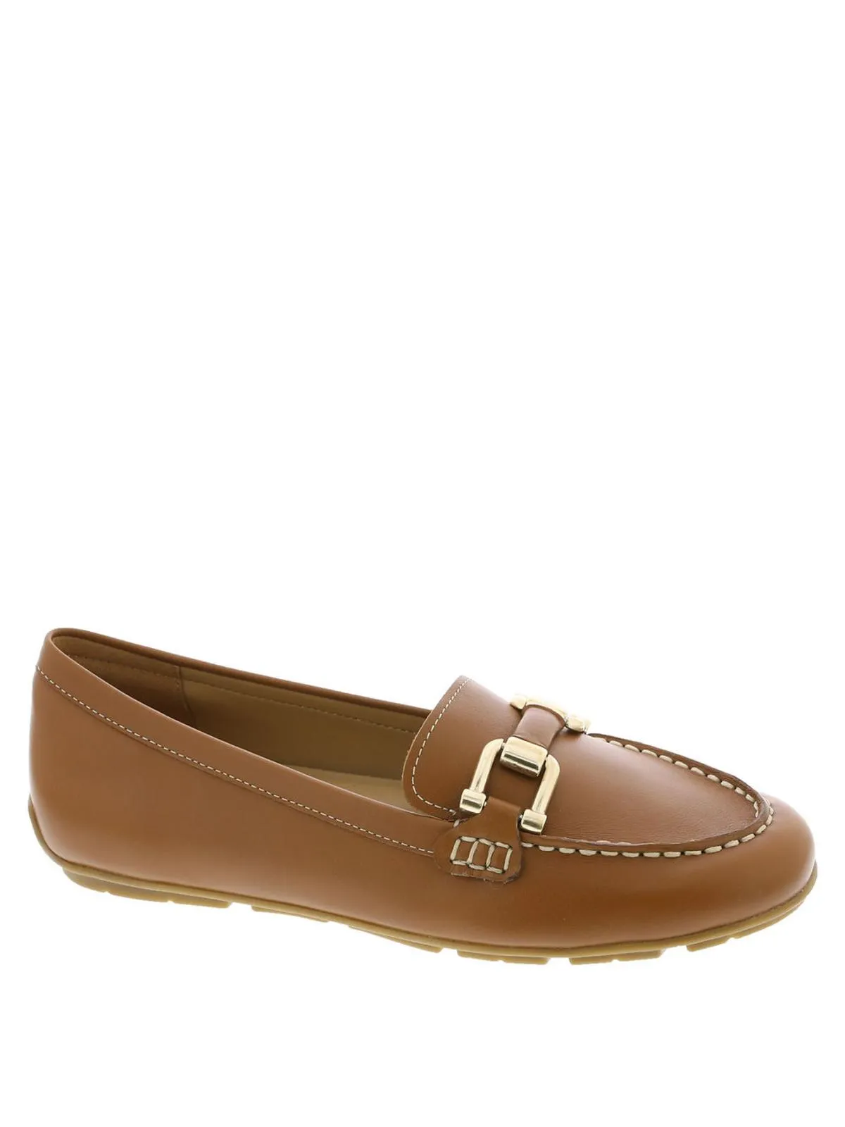 Megan Womens Leather Slip On Loafers