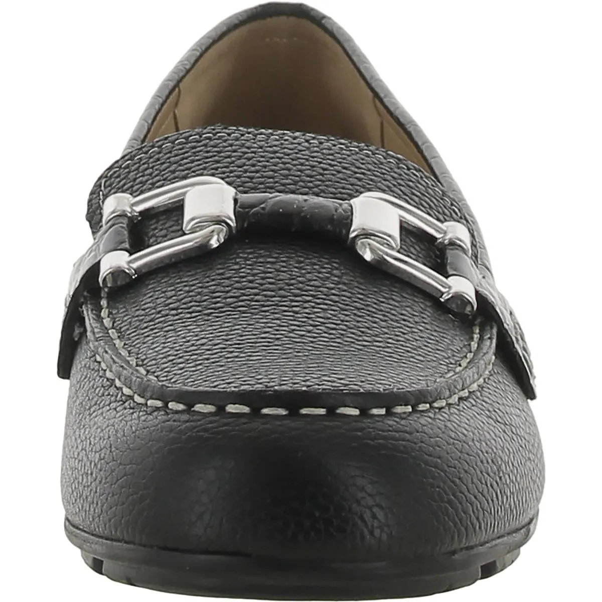 Megan Womens Leather Slip On Loafers