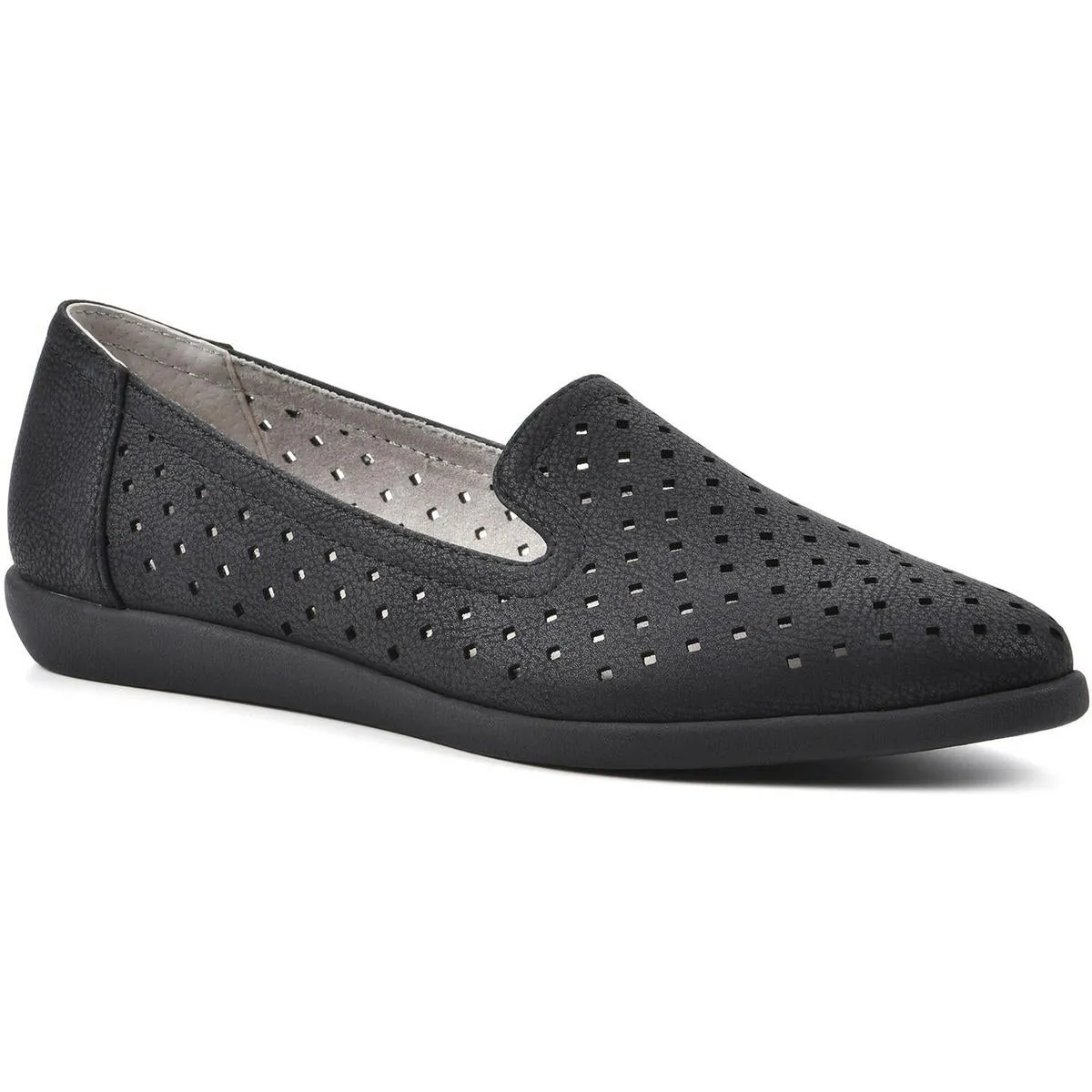 Melodic Womens Comfort Insole Faux Leather Loafers