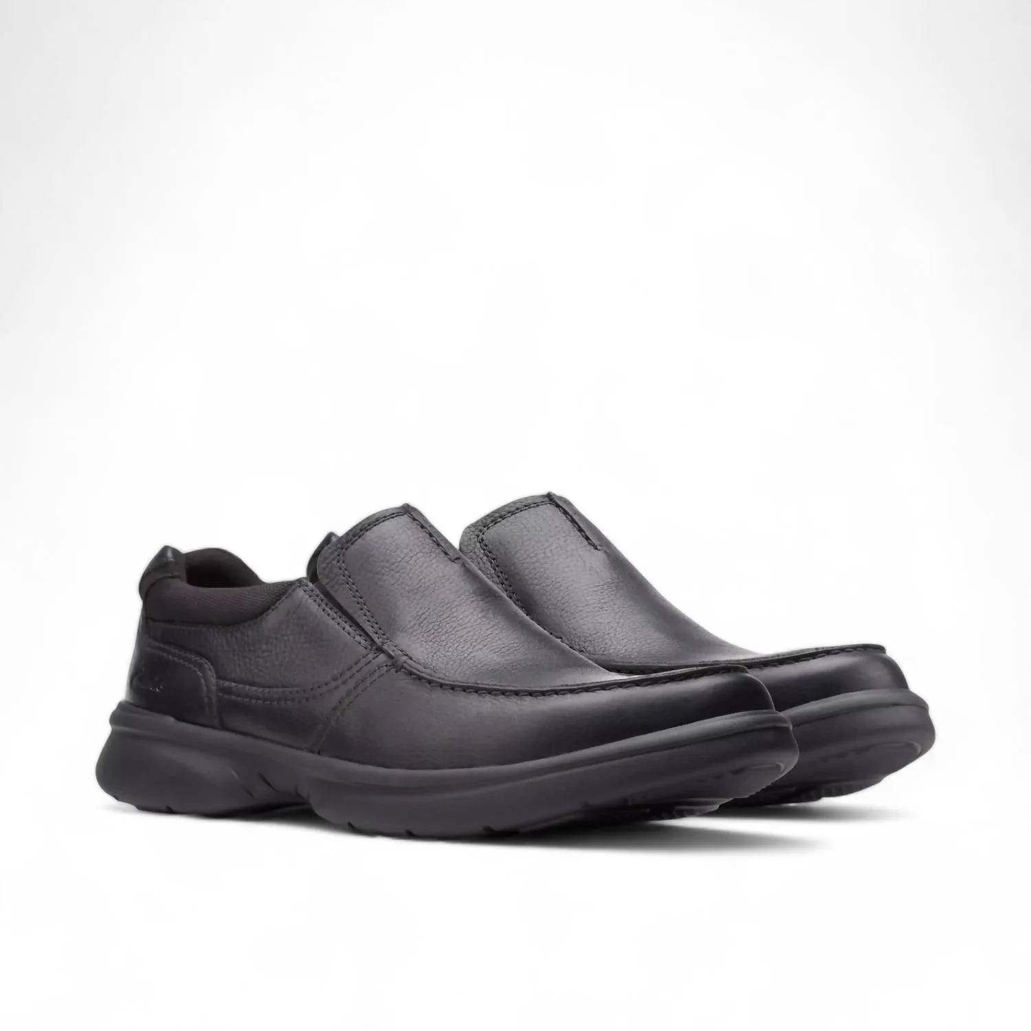 Men's Bradley Free Slip-On Shoes In Black Tumbled Leather