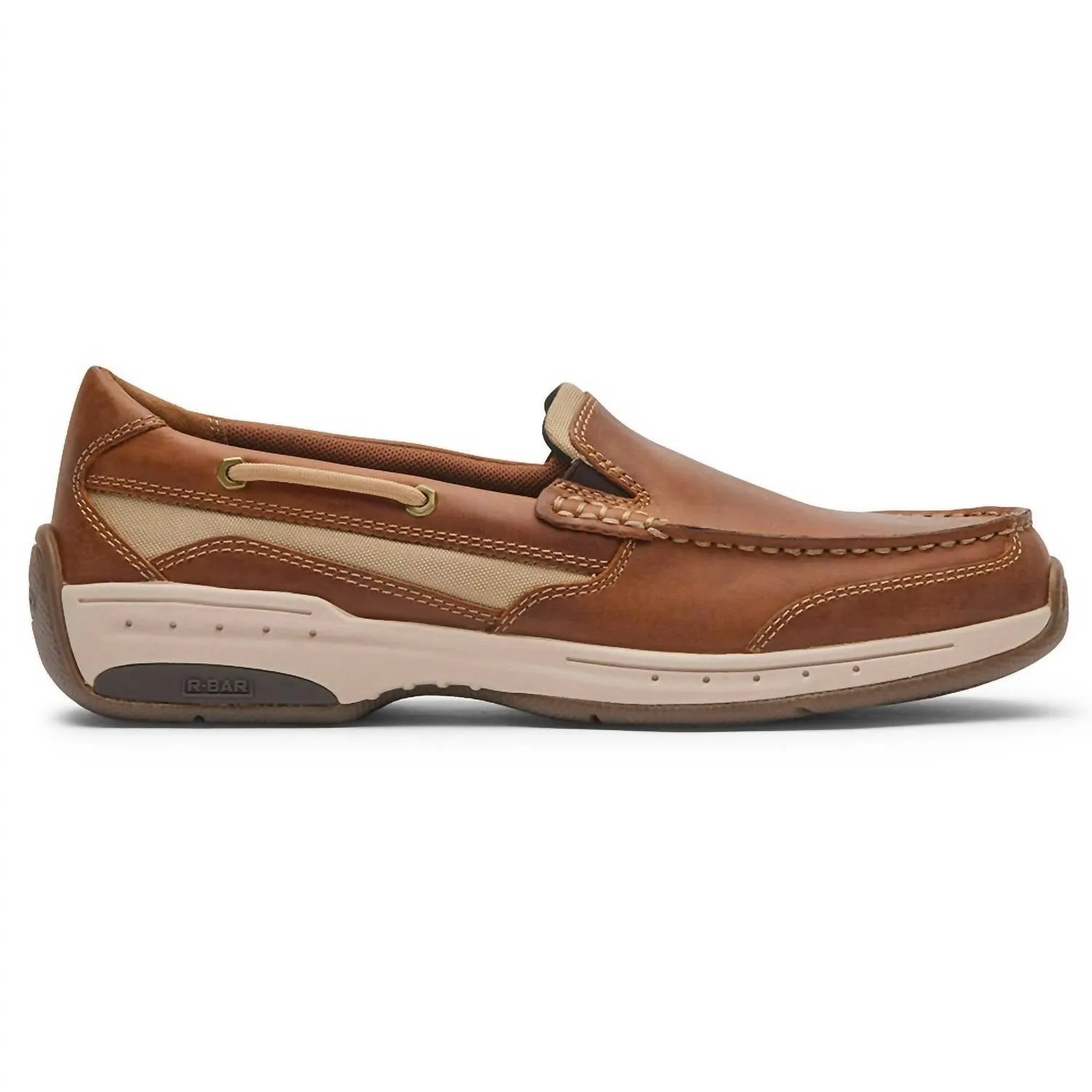Men's Captain Venetian Boat Shoe In Tan Leather