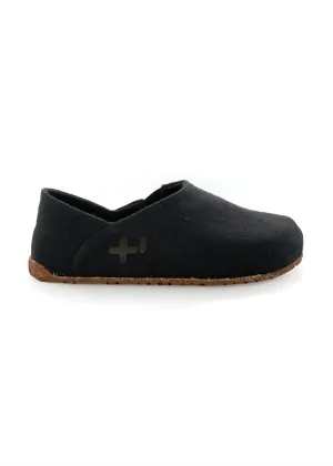 Men's Coarse Linen Espadrille In Nero