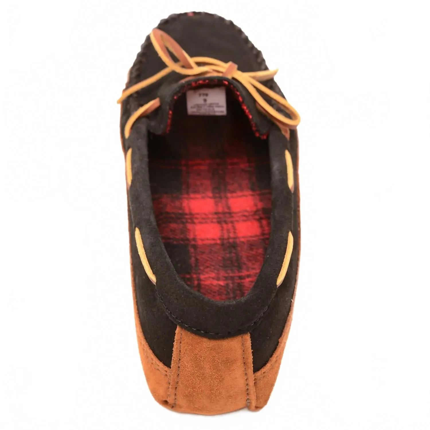 Men's Double Bottom Fleece Moccasin In Black
