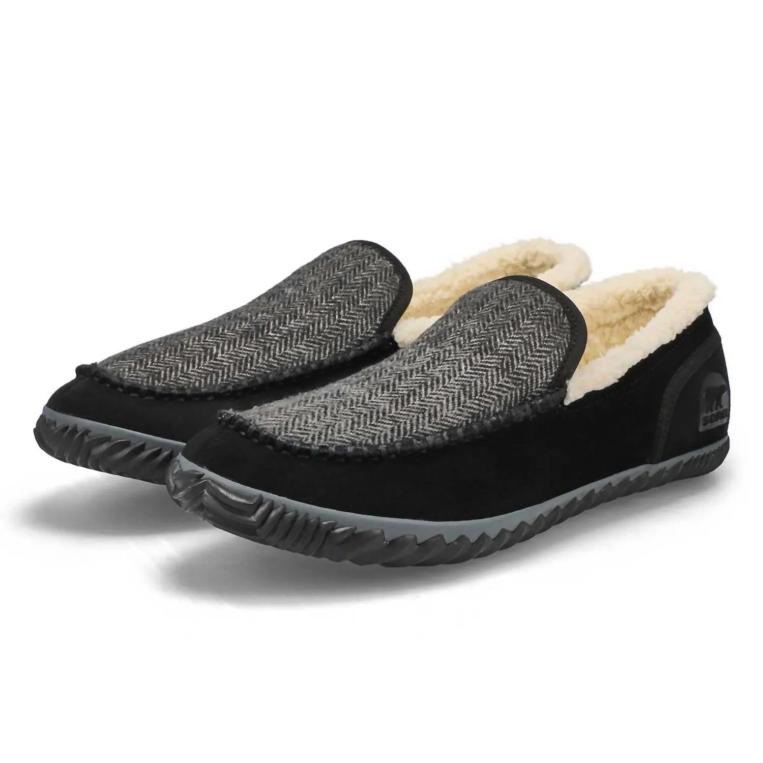 Men's Dude Moc Shoes In Grill Black