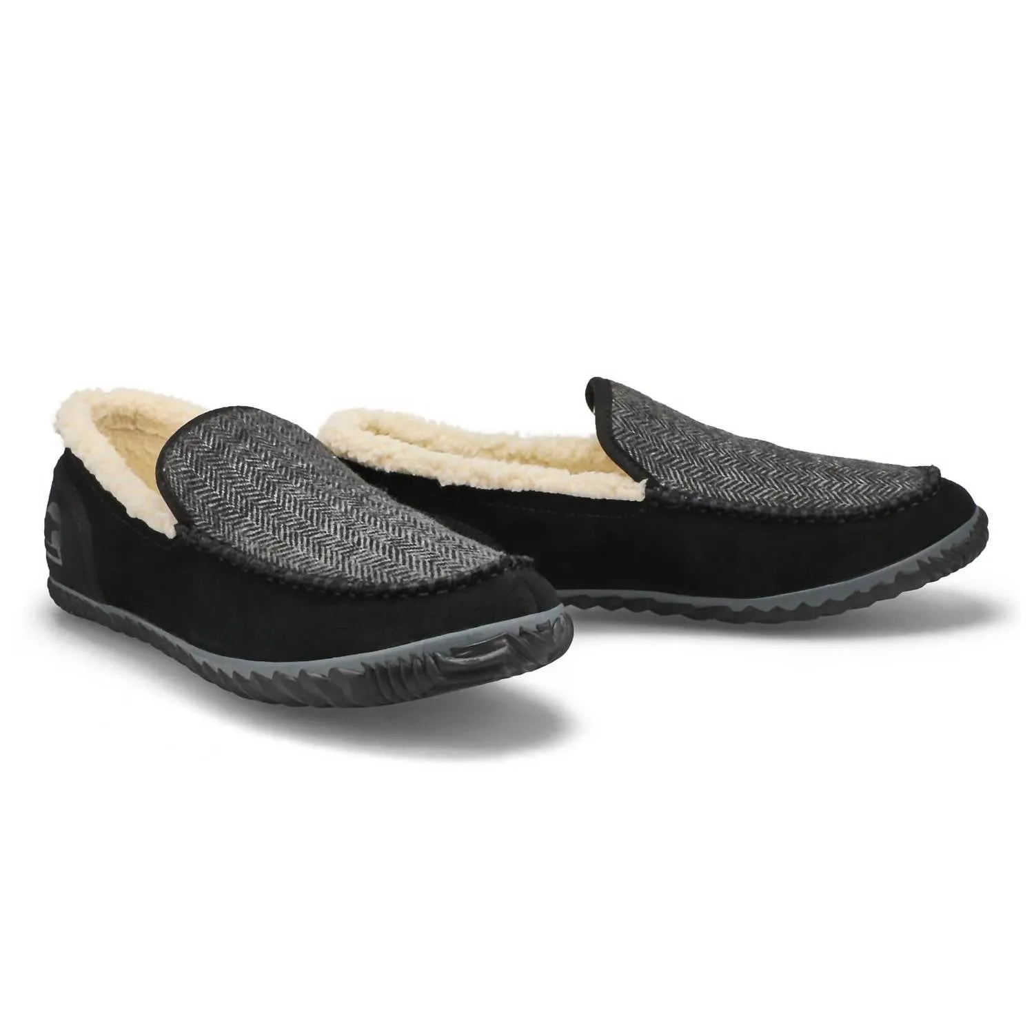 Men's Dude Moc Shoes In Grill Black