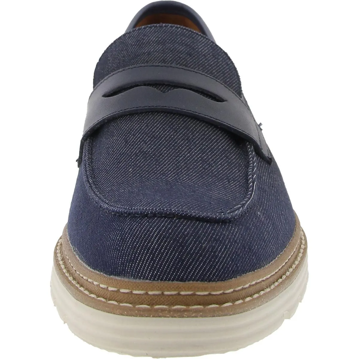 Mens Embellished Denim Slip-on Shoes