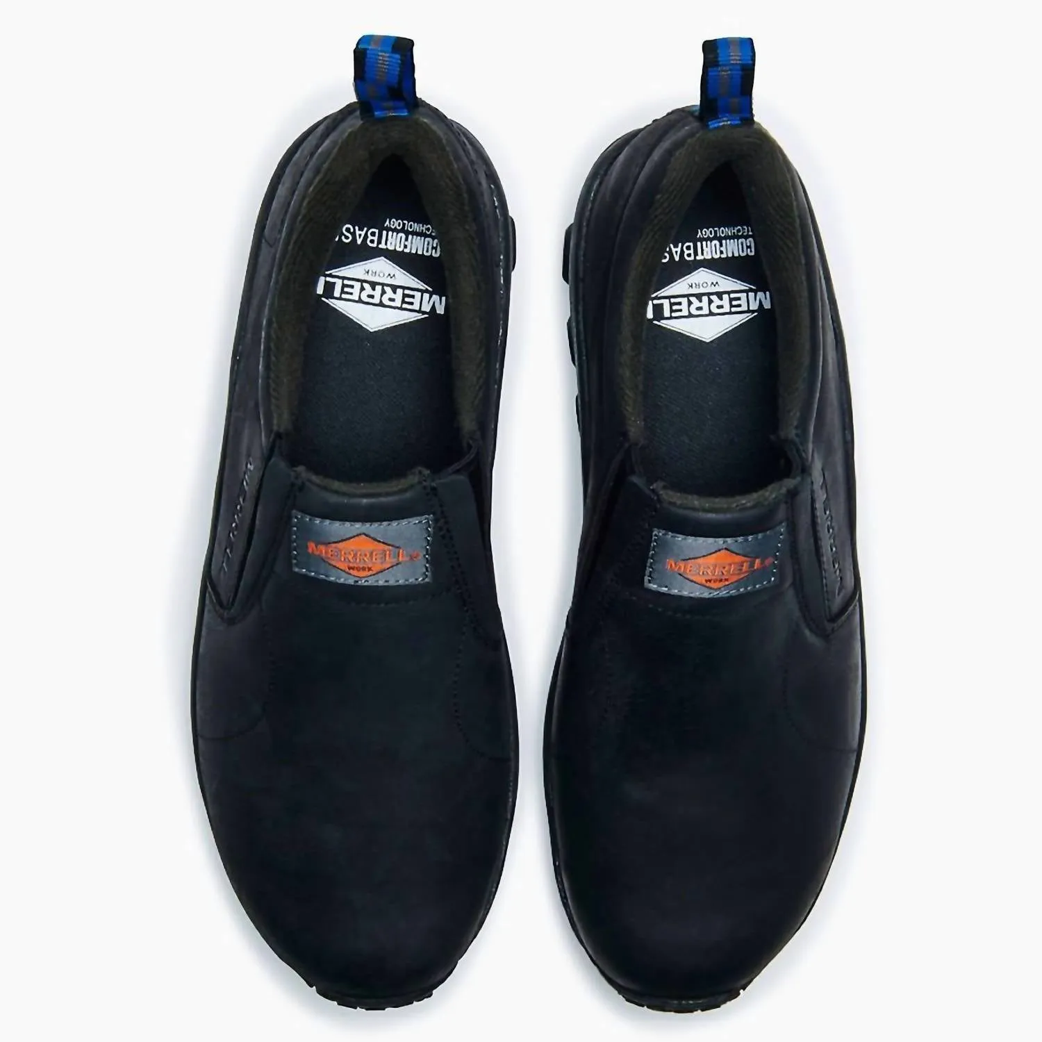 Men's Jungle Moc Leather Sr Work Shoes In Black