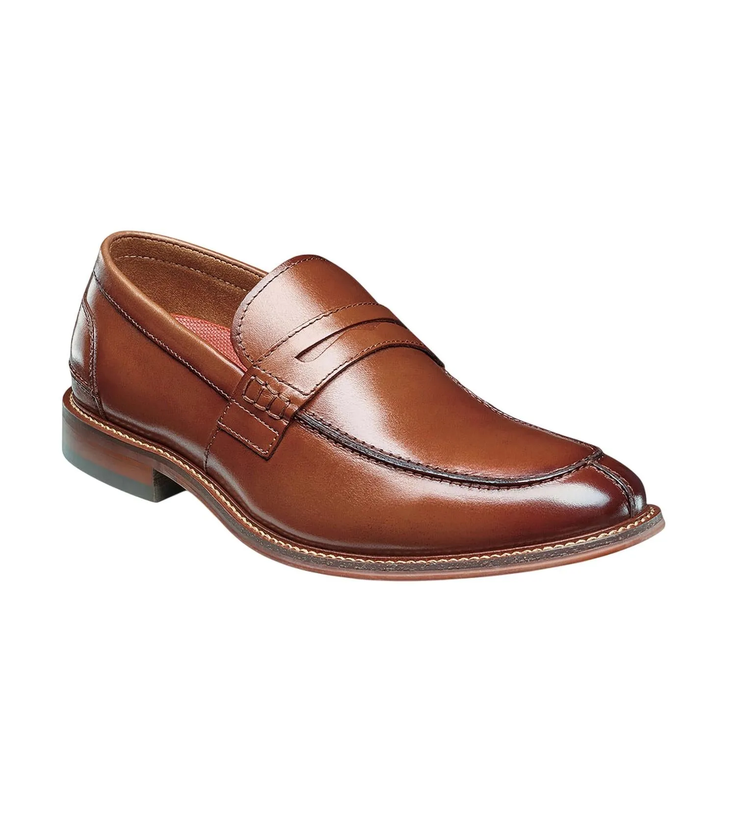 Men's Marlowe Algonquin Moc Toe Slip On Shoes In Cognac