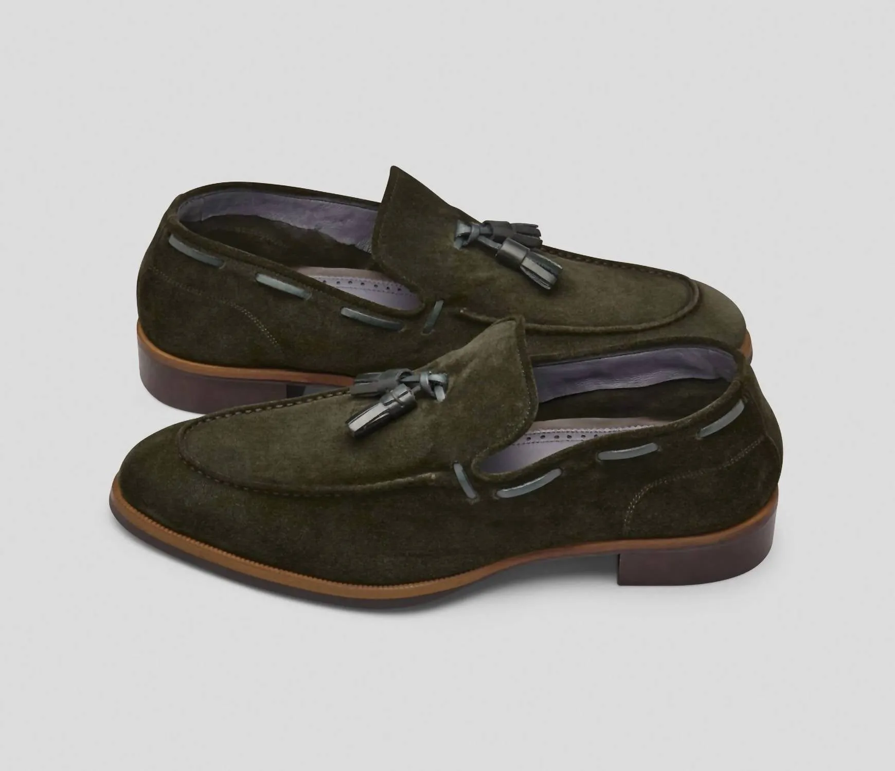 Men's Napoli Suede Loafer In Selva