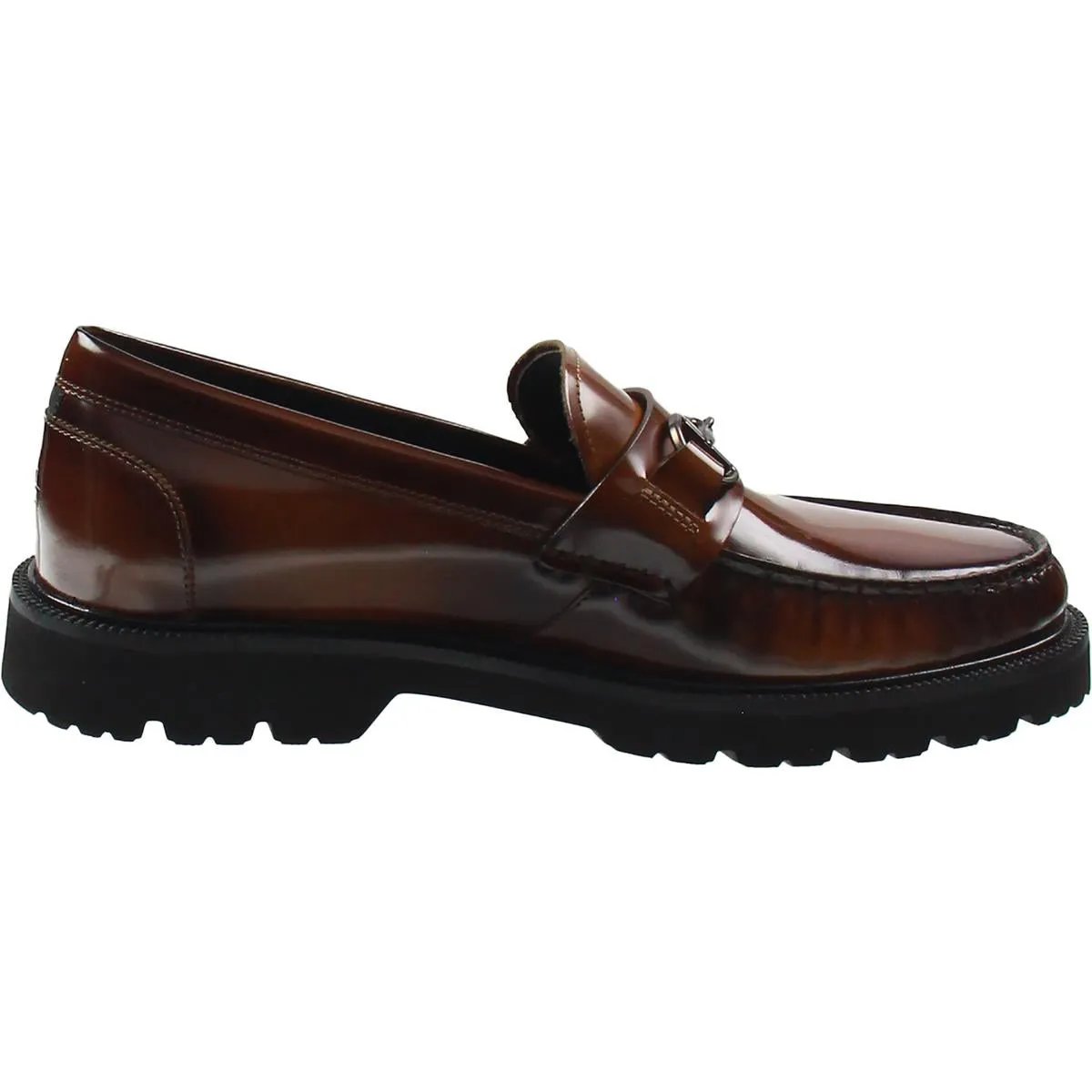 Mens Ombre Patent Leather Loafers