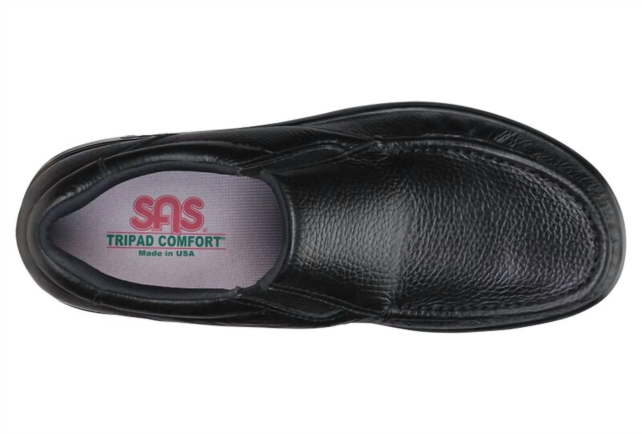 Men's Side Gore Slip On Loafer In Black