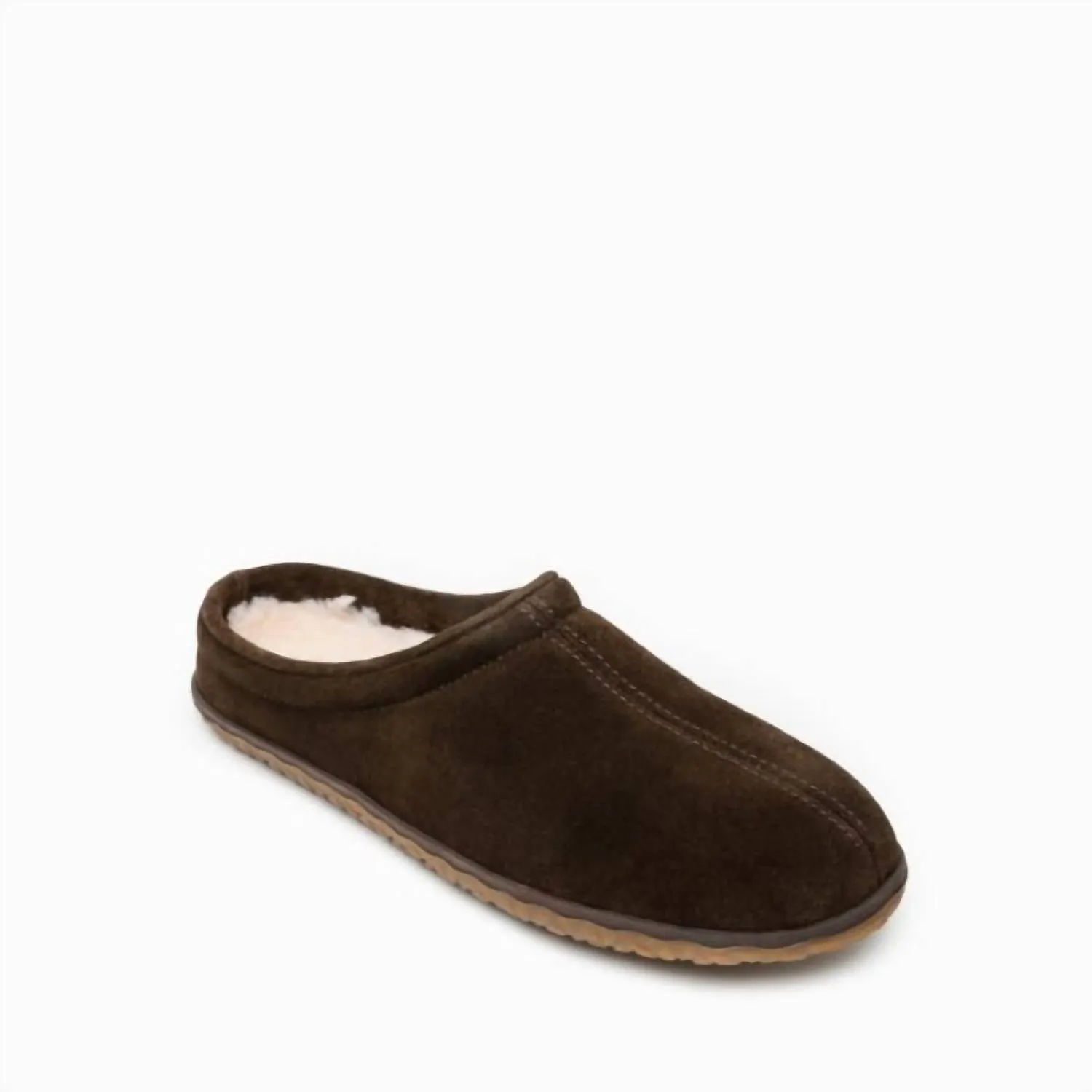 Men's Taylor Slipper In Chocolate Suede