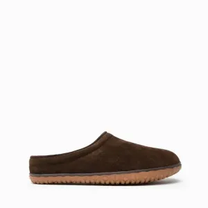 Men's Taylor Slipper In Chocolate Suede