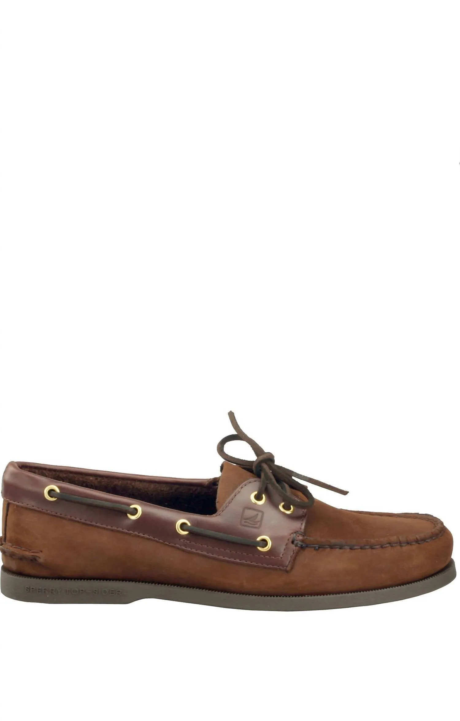 Men's Top Sider Boat Shoe - Medium In Brown Buck
