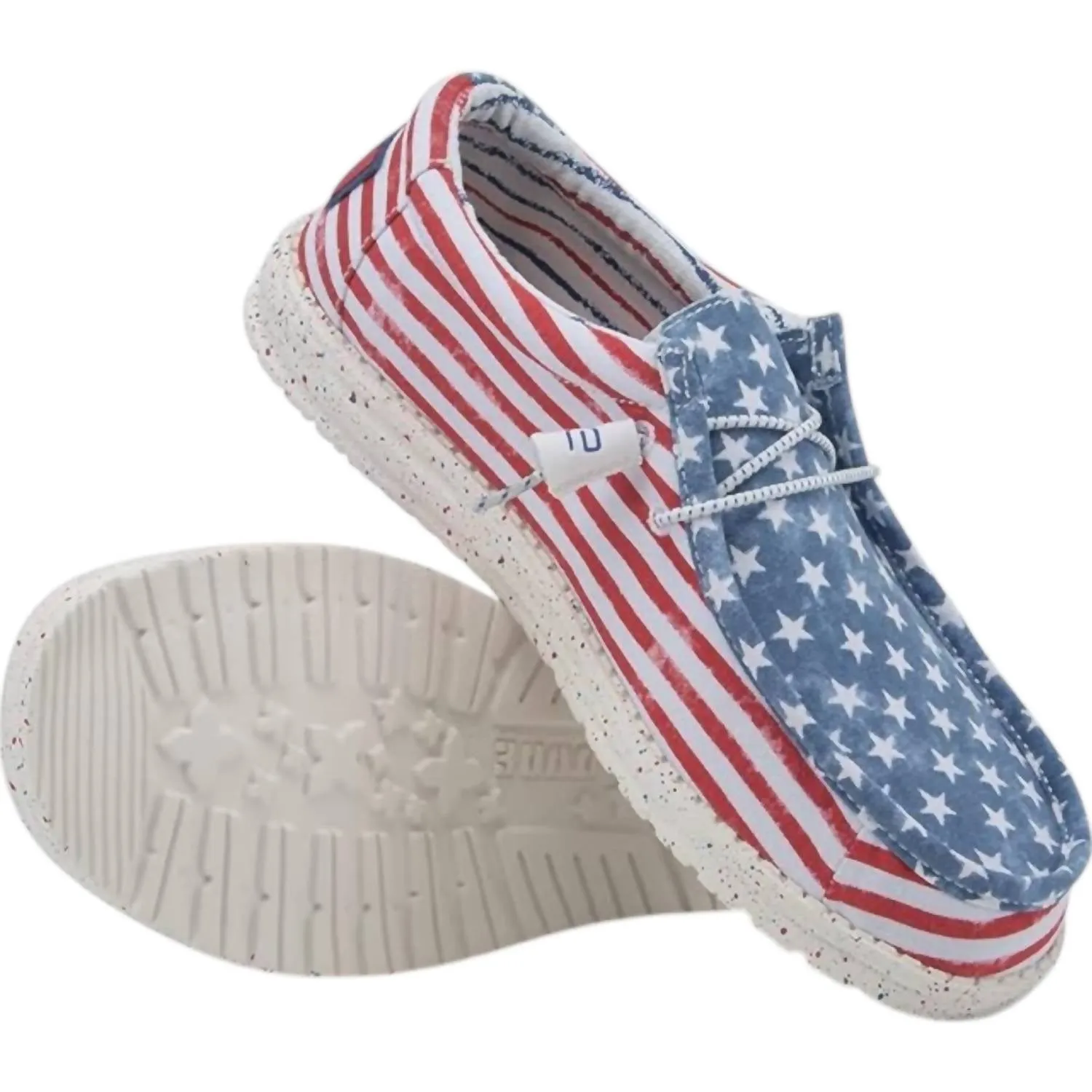 Men's Wally Patriotic Shoes In Stars And Stripes