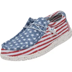 Men's Wally Patriotic Shoes In Stars And Stripes