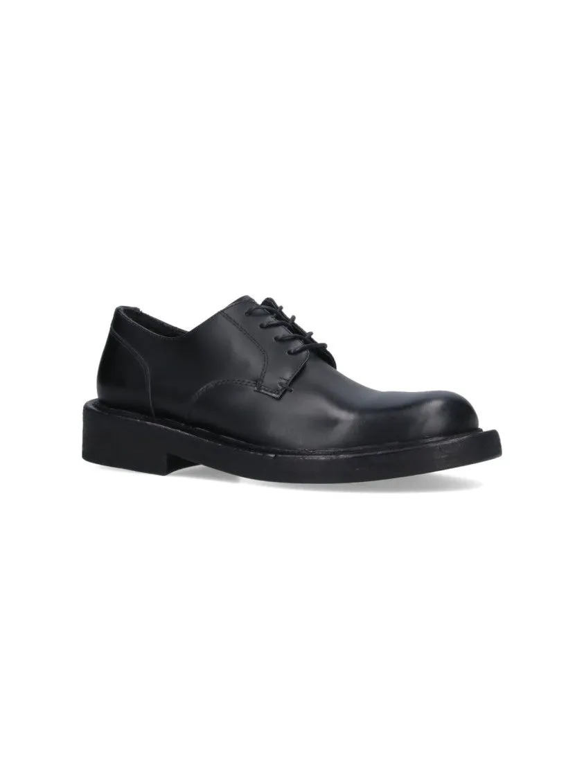 Mid Heel' Derby Shoes  Black
