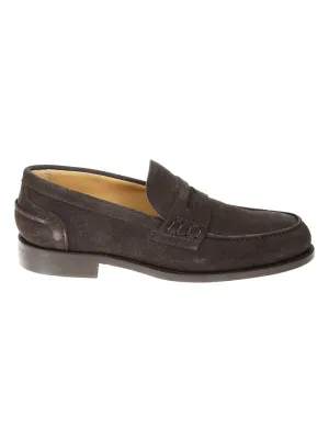 Moccasin Loafer In Dark Brown Suede