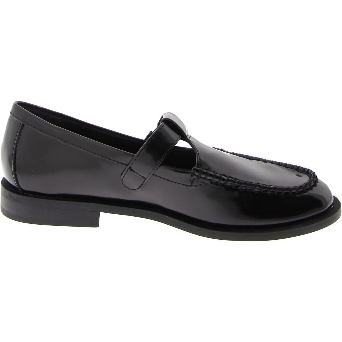 MOCCHA Womens Faux Leather Cushioned Footbed Loafers