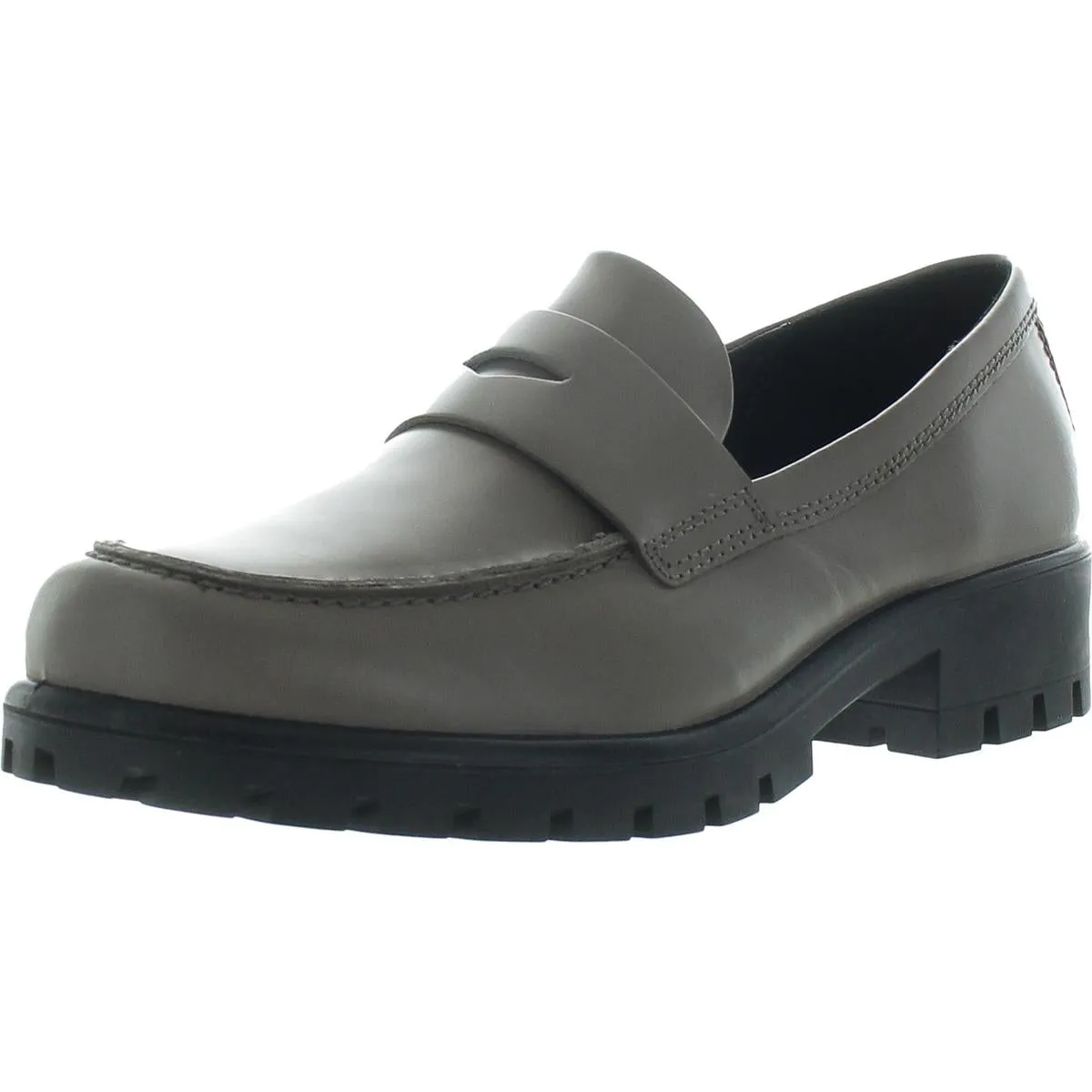 Modtray  Womens Embossed Moc Toe Penny Loafers