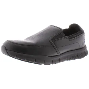 Nampa Annod Womens Faux Leather Memory Foam Slip-On Sneakers