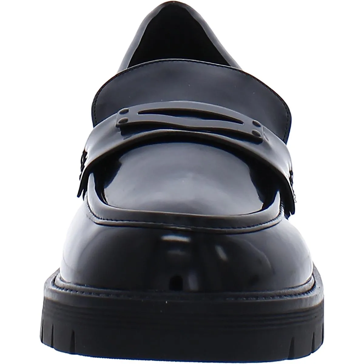 Nelcy Womens Patent Slip On Loafers