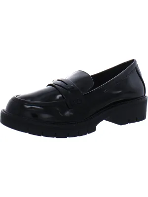 Nelcy Womens Patent Slip On Loafers