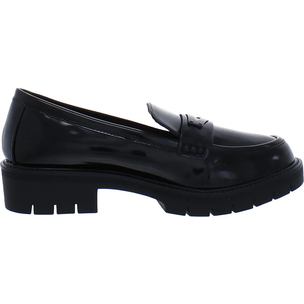 Nelcy Womens Patent Slip On Loafers
