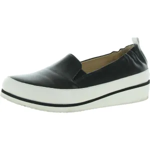 Nell Womens Leather Slip On Slip-On Sneakers