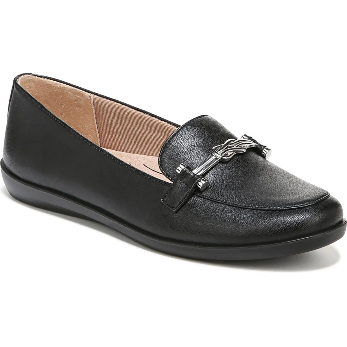Nominate Womens Faux Leather Embellished Loafers