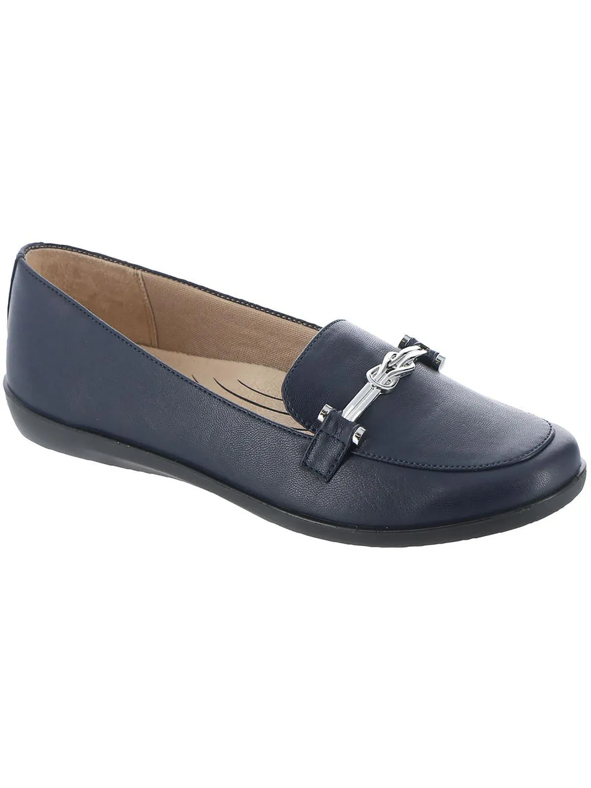 Nominate Womens Faux Leather Embellished Loafers