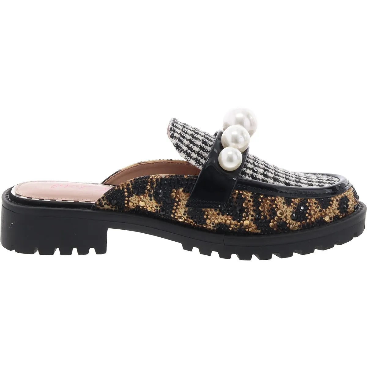 Norah Womens Embellished Lugged Sole Loafers