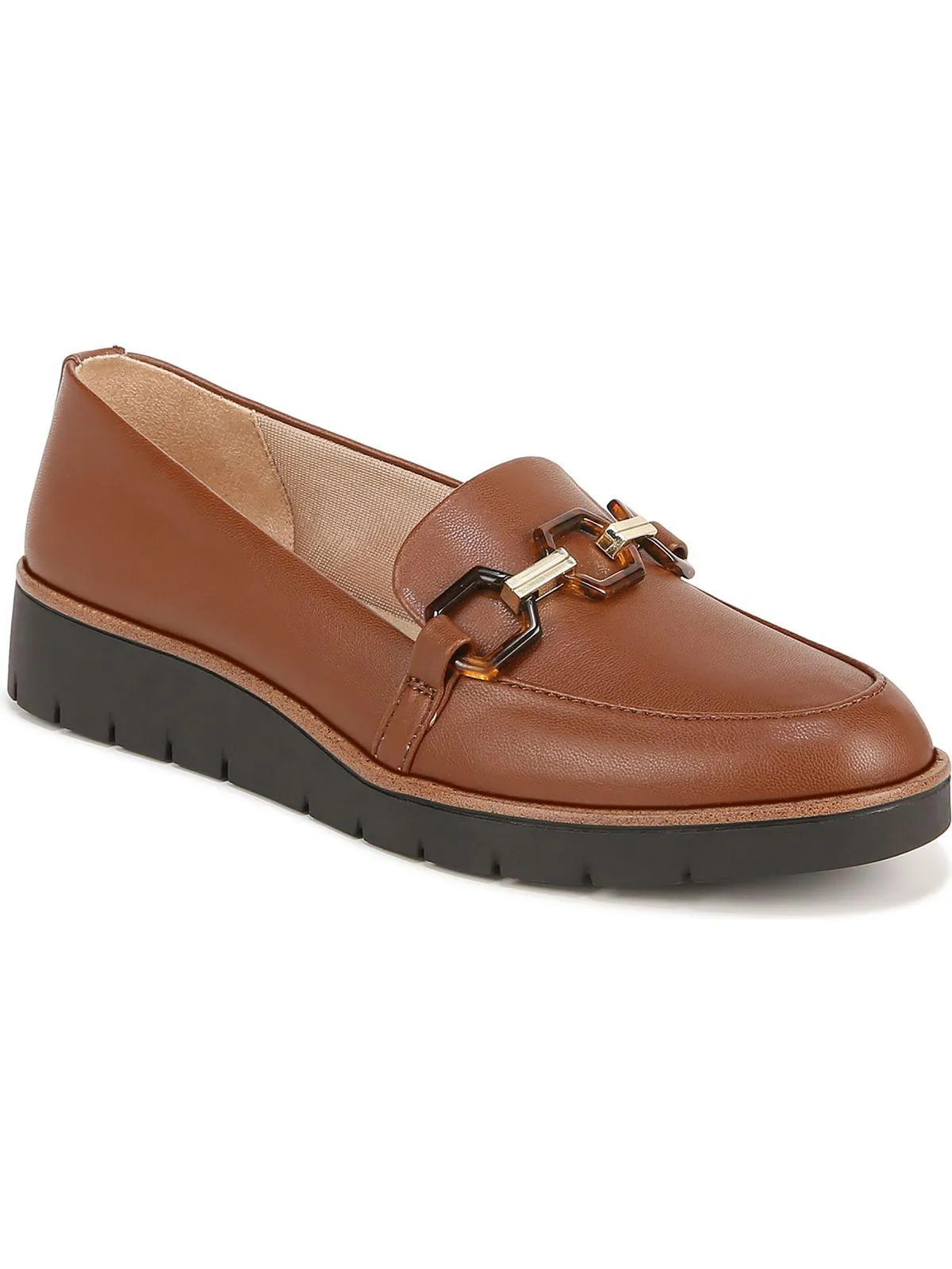 Optimist Womens Faux Leather Padded Insole Loafers