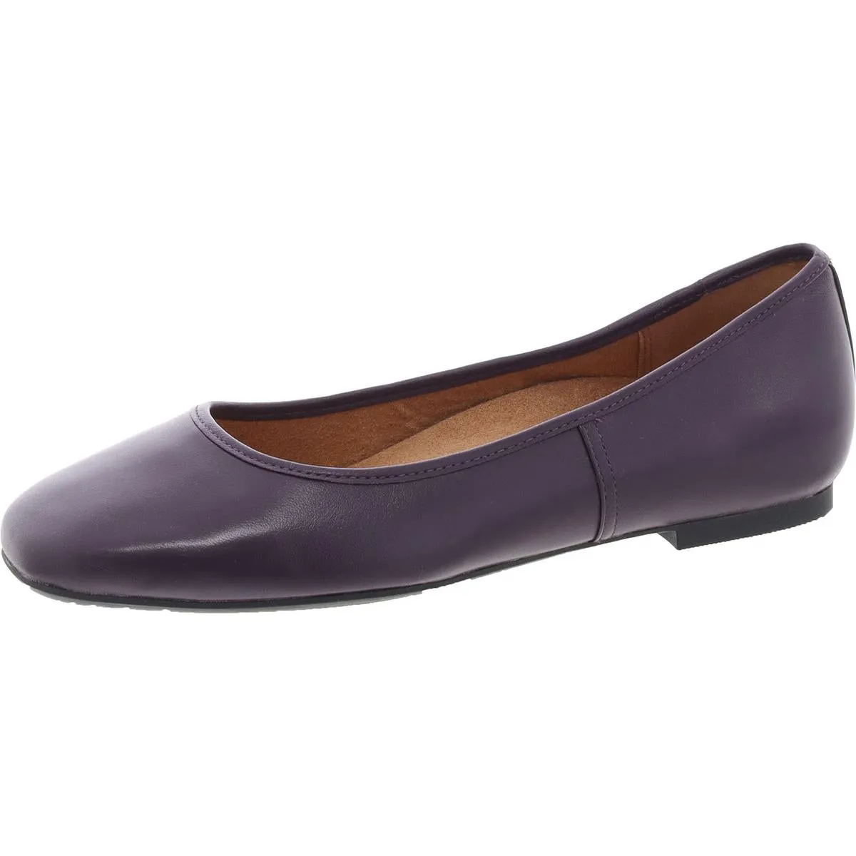 Orinda Womens Leather Square Toe Loafers