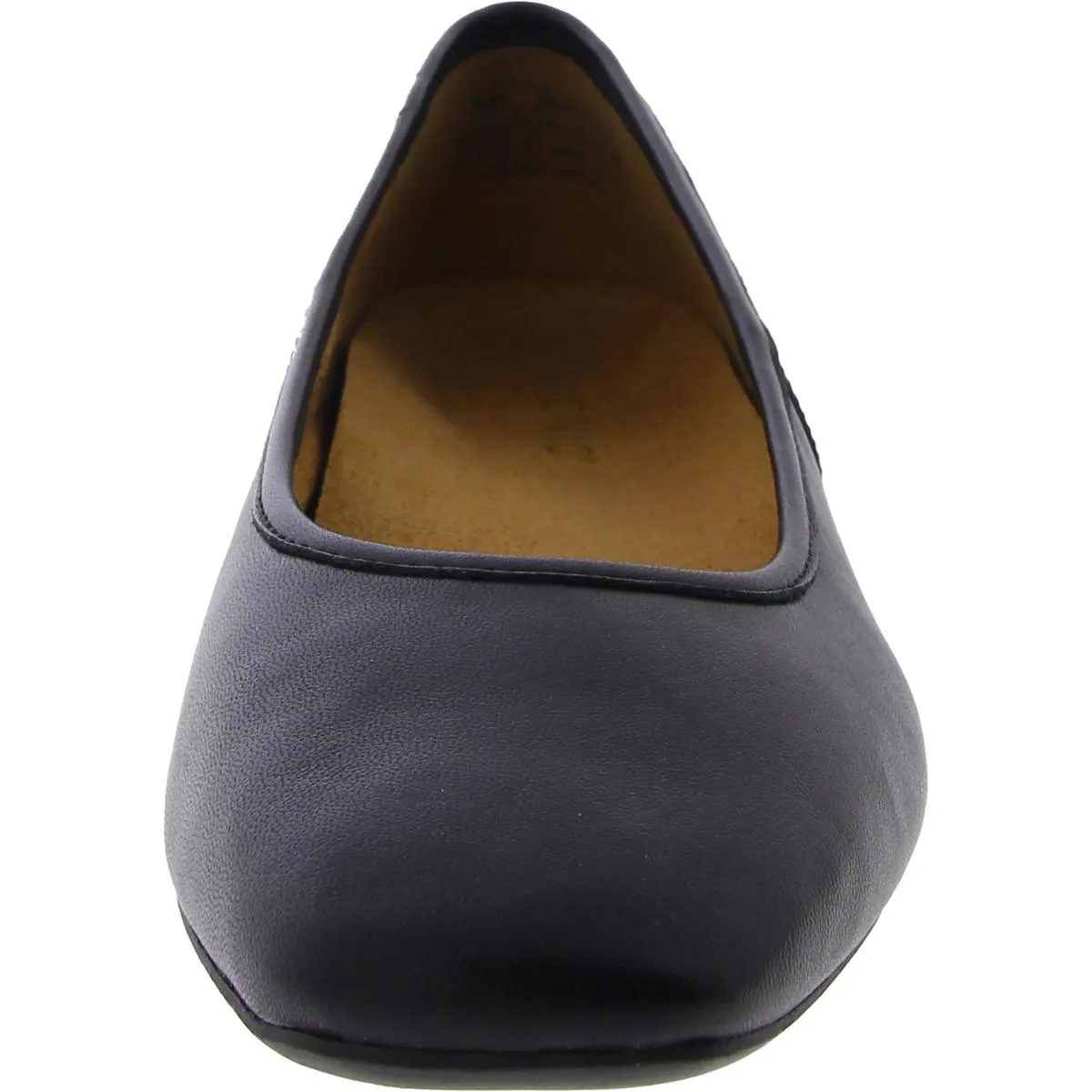 Orinda Womens Leather Square Toe Loafers