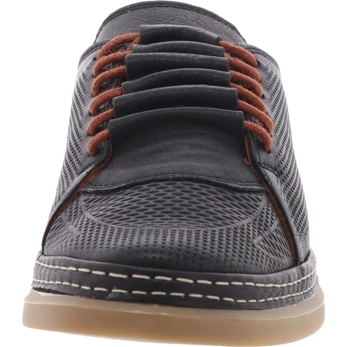 oscar Womens Laser Cut Leather Slip-On Sneakers