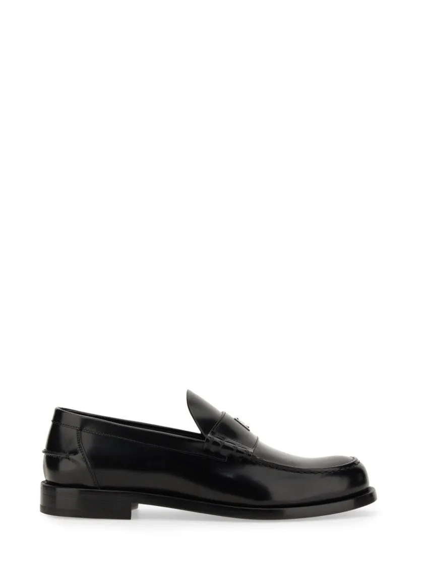 Polished Bull Leather Loafers