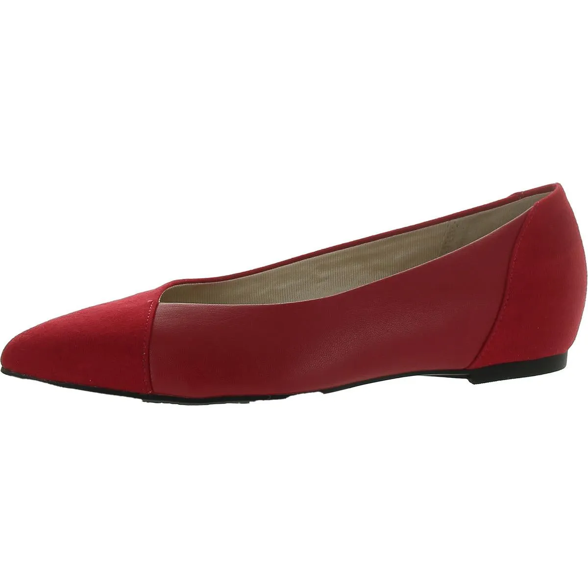 Promise Womens Faux Suede Pointed Toe Loafers