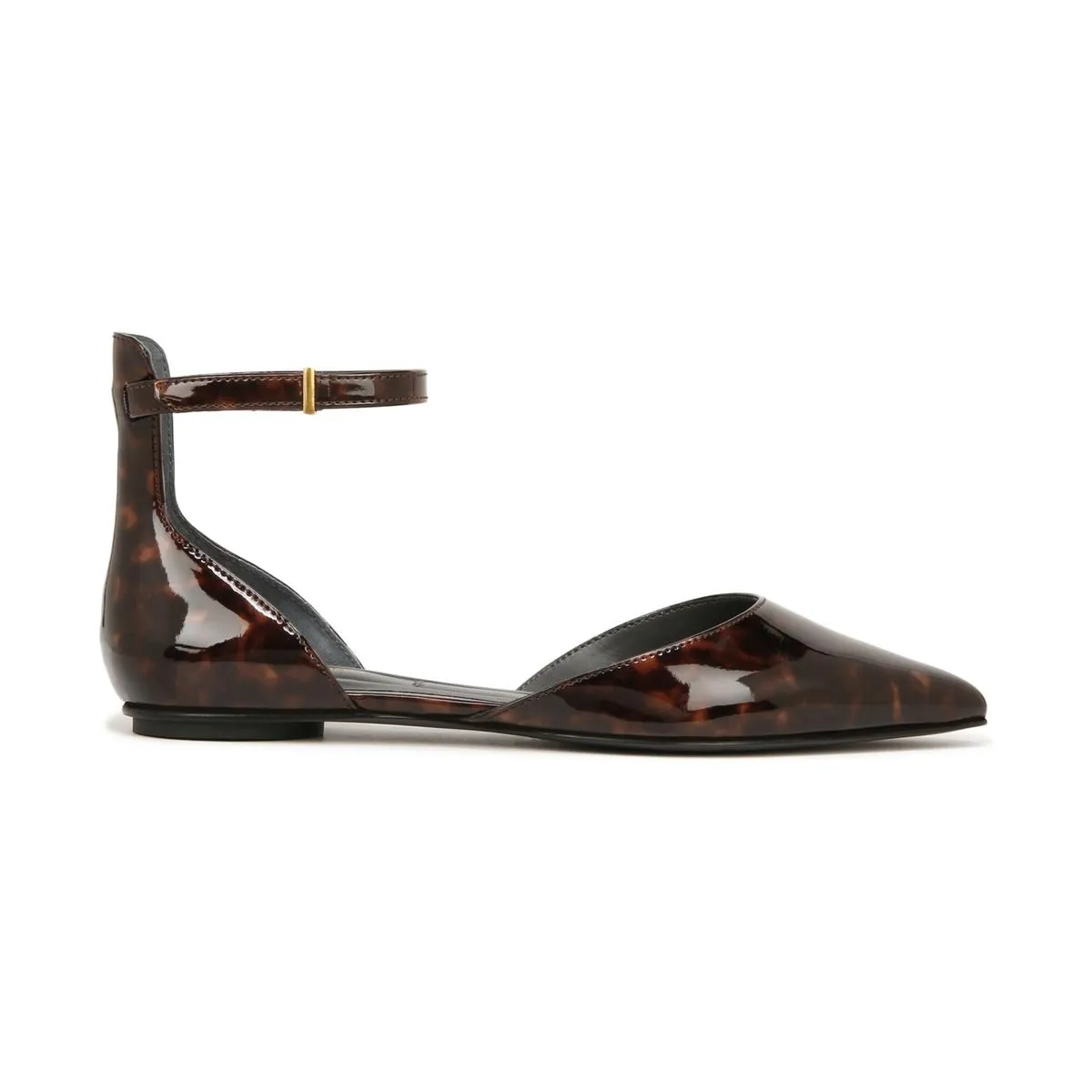 Racer Womens Patent Pointed Toe Loafers