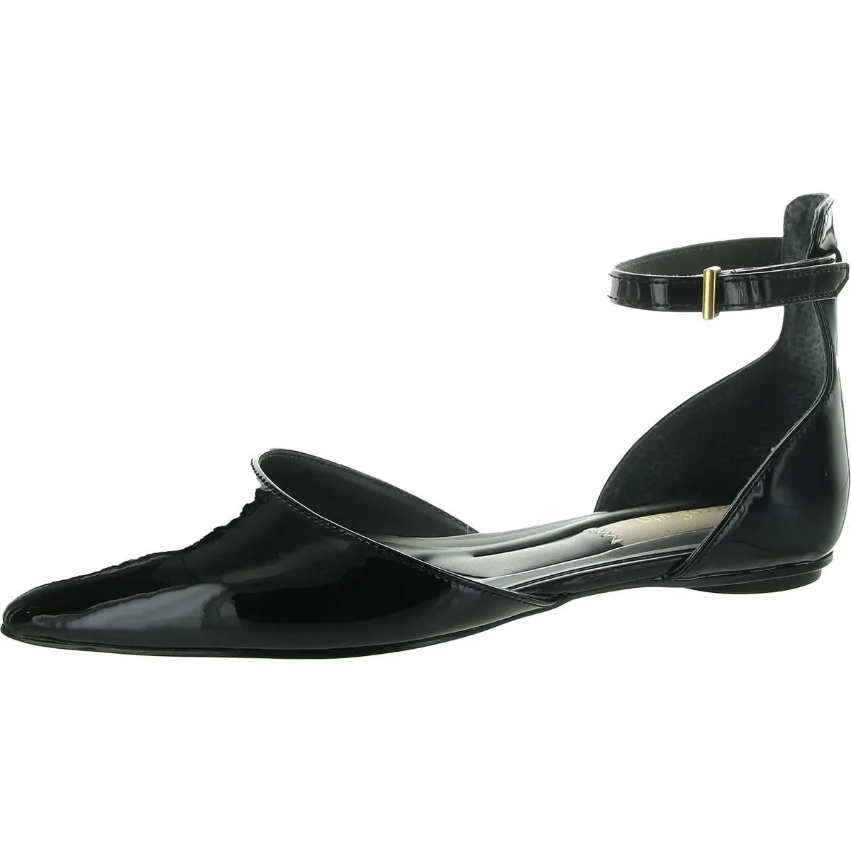 Racer Womens Patent Pointed Toe Loafers