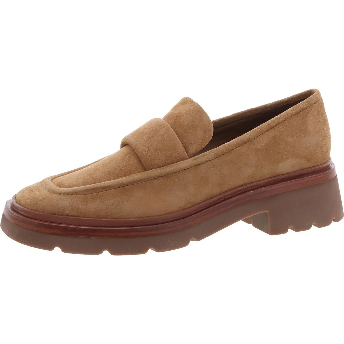 Robin Womens Leather Square Toe Loafers