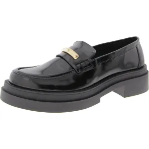 Rodrigo Womens Leather Metallic Loafers