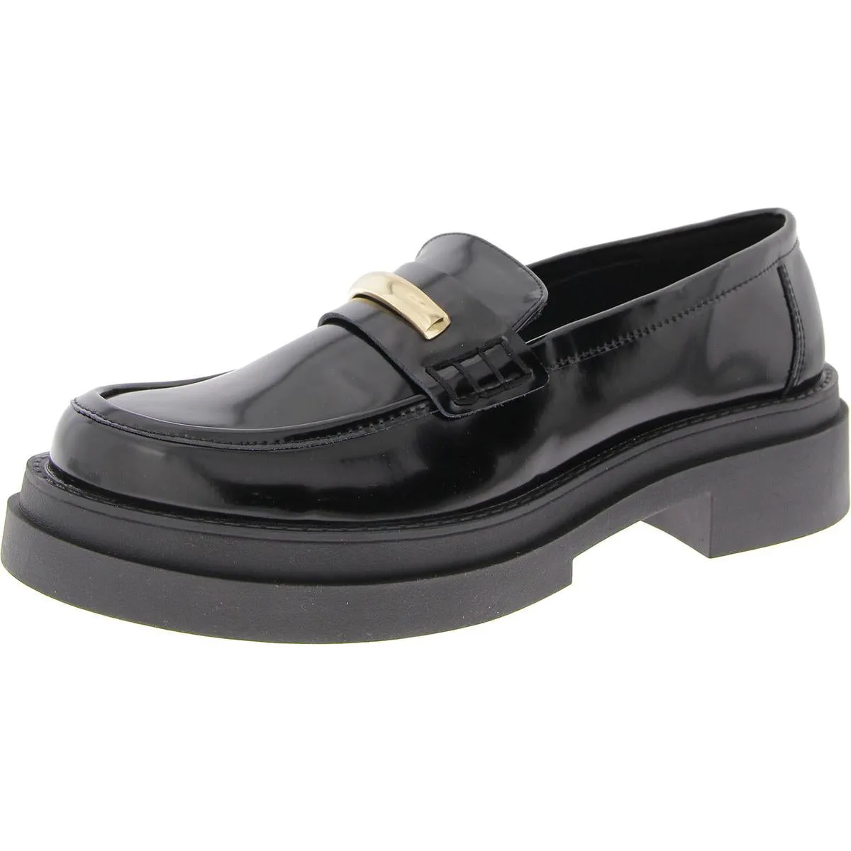 Rodrigo Womens Leather Metallic Loafers